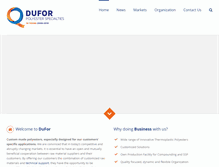 Tablet Screenshot of dufor.nl